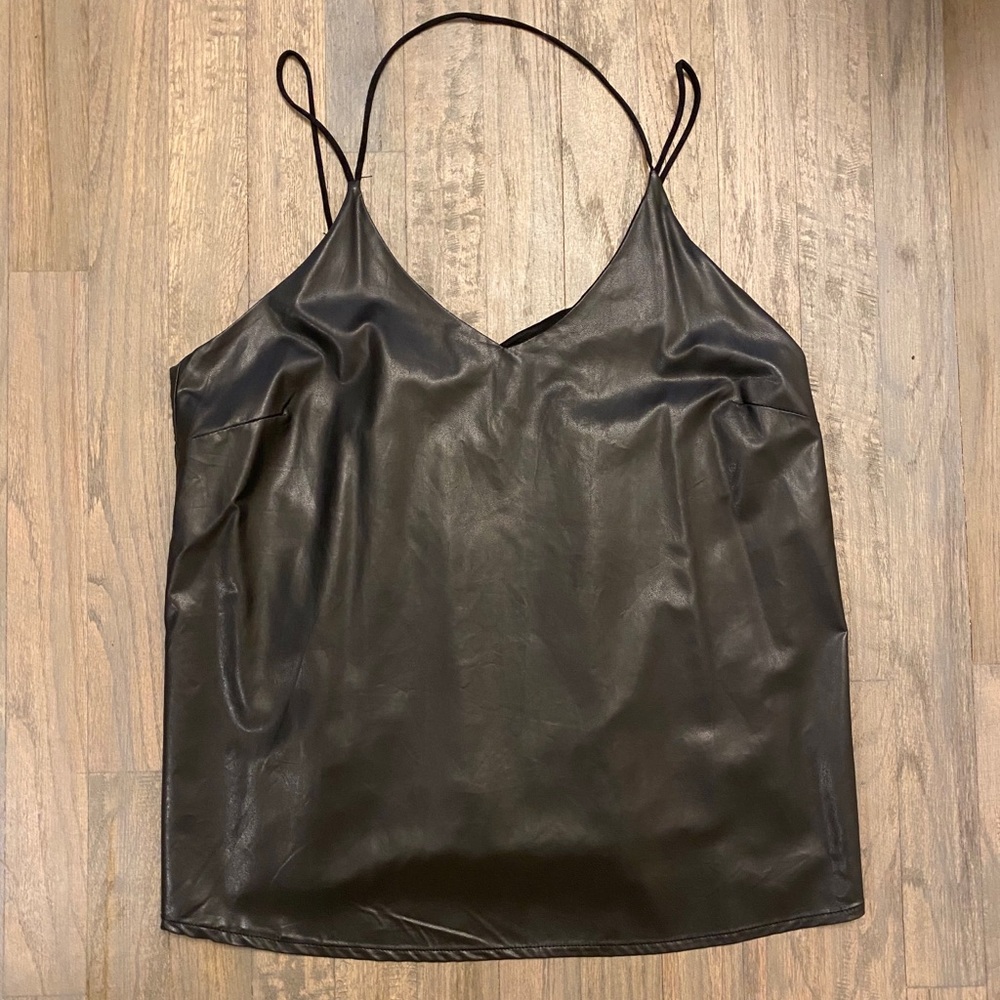 Black “Leather” Cami